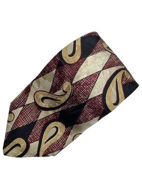 Robert Talbott 100% Silk Tie Burgundy Paisley 3.75"